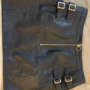 Leather Mini Skirt